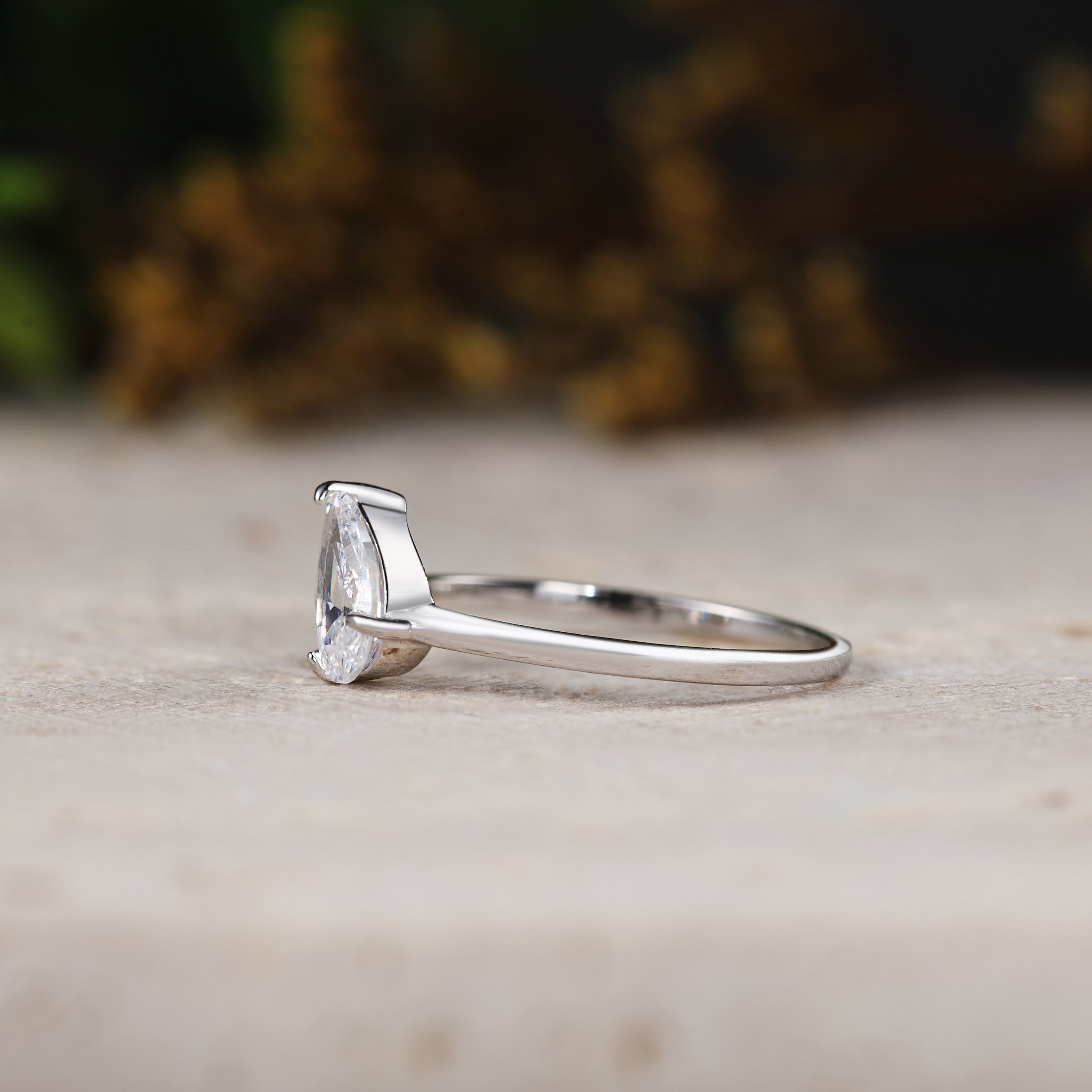 Forevermore - Two Pear Cut Moissanite Rings | Toi et Moi Engagement Ring