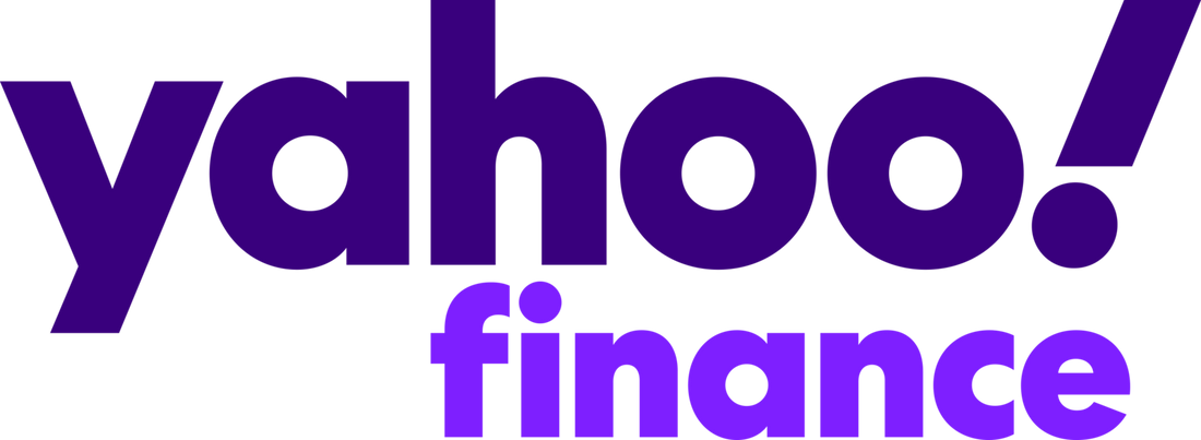Yahoo Finance logo in purple on a white background