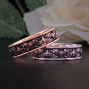 Gothic Bat Ring Men's Wedding Band